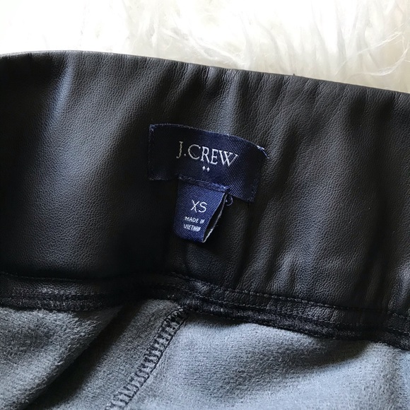 J Crew Vegan Leather Leggings in Black - Picture 13 of 14